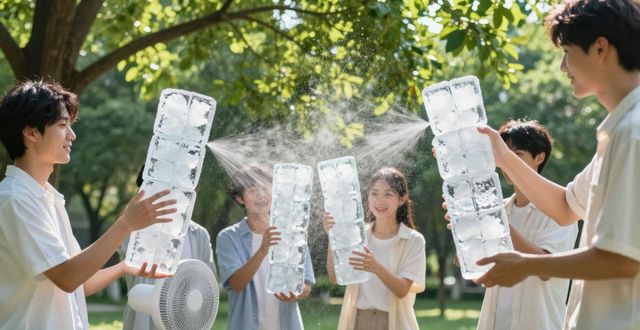 大冰块降温方法_杭州滨江区夏季防暑降温大冰块_大冰块户外活动使用时长